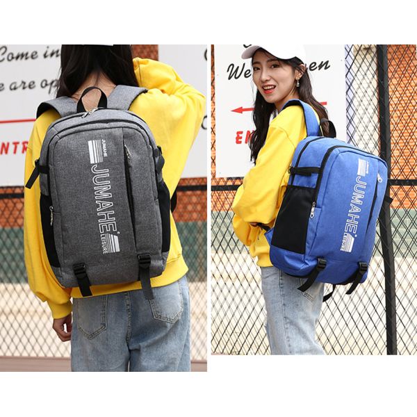 Personal waterproof Oxford cloth bag fashion atmosphere travel backpack men's and women's bags