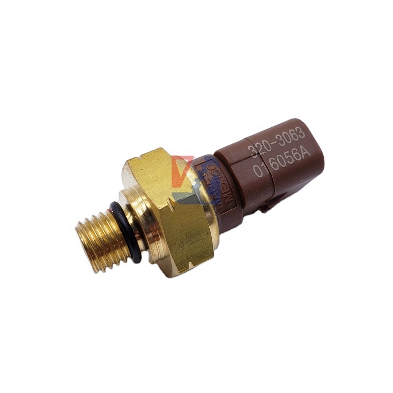 JUYULONG Oil diesel Fuel  Pressure Sensor 320- 3063 016056A for  Excavator  312D2GC/315/320/329/336/349D2 Engine