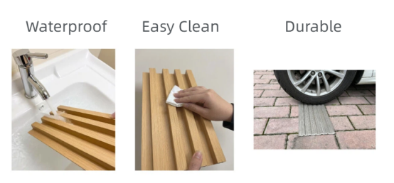 Decorative Interior WPC Wall Panel High Loading One Stop Finishing Solution