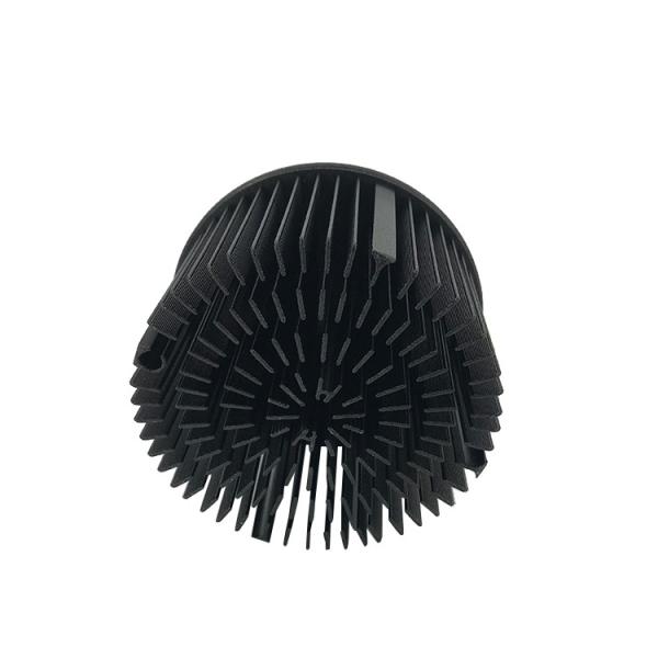 LED Round Extruded Aluminum Heatsink , Round Heat Sink Extrusion Machined Metal Parts