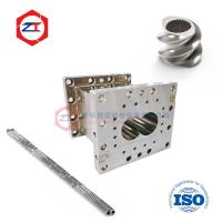 Co tournant le baril en plastique de vis d'extrudeuse de vis jumelle pour la machine d'extrusion de PE de pp