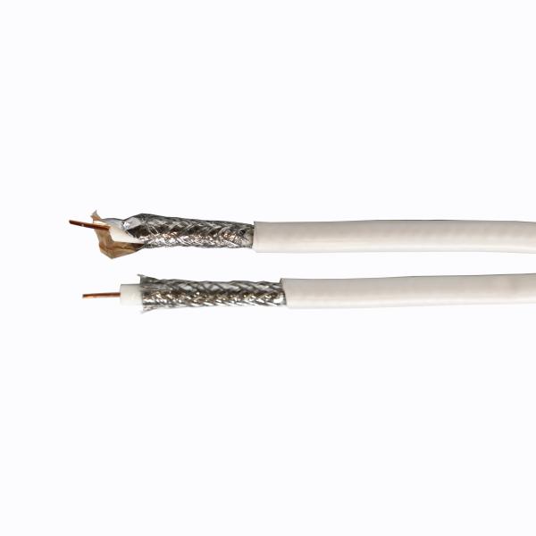 Black RG6 Bulk Flexible Coaxial Cable Wire Antenna Satellite Cable CATV CCTV
