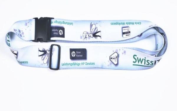Any Color Personalised Suitcase Straps , Travel Bag Straps With Plastic Buckle
