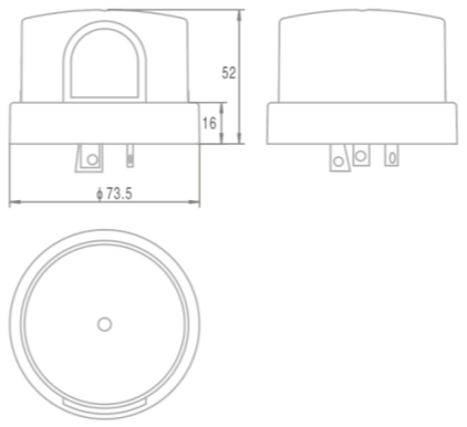 Thermal Photocontrol NEMA Twist Lock Time Delay Function Fail On Mode MEDIUM