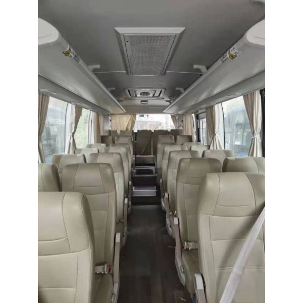 Подвес ZK6750H весны плиты Yutong 30seats использовал двигатель дизеля километра мини тренера низкий