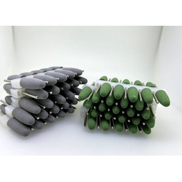 Ruedas dentales de la goma de silicona de 2.35m m que ajustan a Diamond Acrylic Burs For Dentures