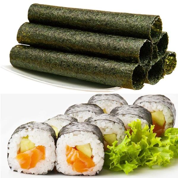 19*21cm Algas Nori Para Sushi, folha de Nori Algas assadas de alta selecção