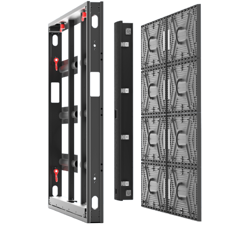 P2.97/P3.91/P4.81/P6.25/P7.81/P10 Fixed Series 1000*1000mm Profile Aluminum Cabinet For 500x250mm Module