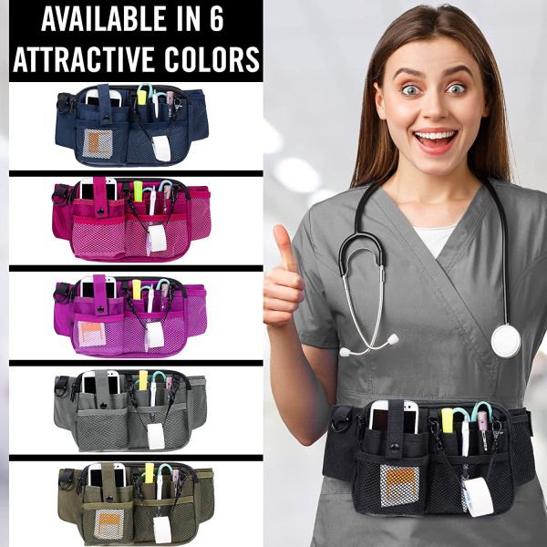 Oxford Waterproof Nurse Waist Bag Tool Kit Multi-Pocket Medical Supplies for Healthcare Workers Doctor's Work Waist Bag
