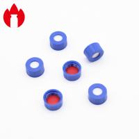 couleur bleue matérielle en plastique des couvercles à visser pp de 9mm pour la bouteille chromatographique