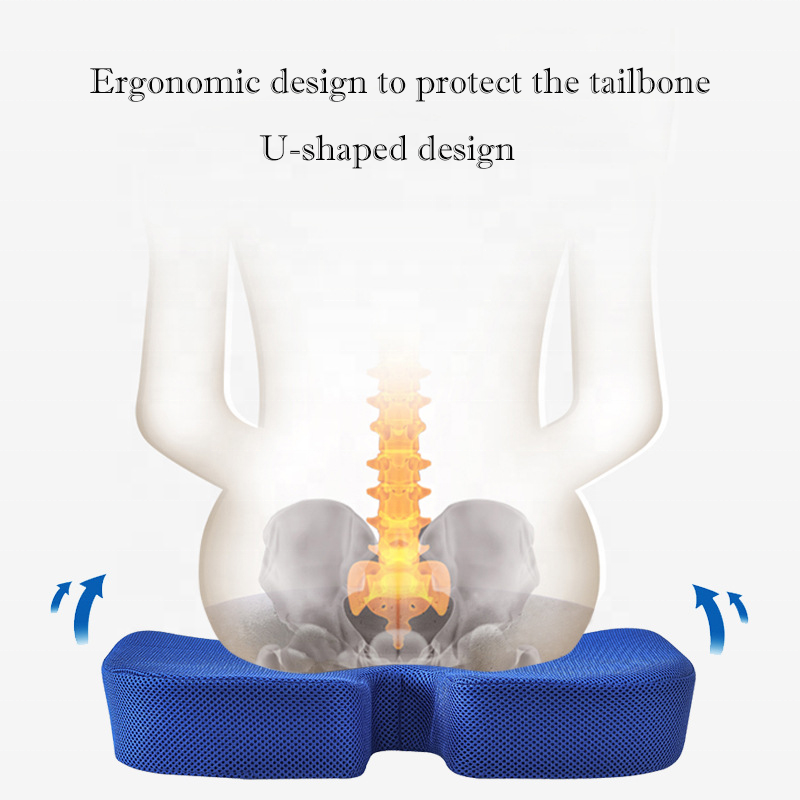 U-Shape Memory Foam Car Seat Cushion for Orthopedic Support Promotion Discount