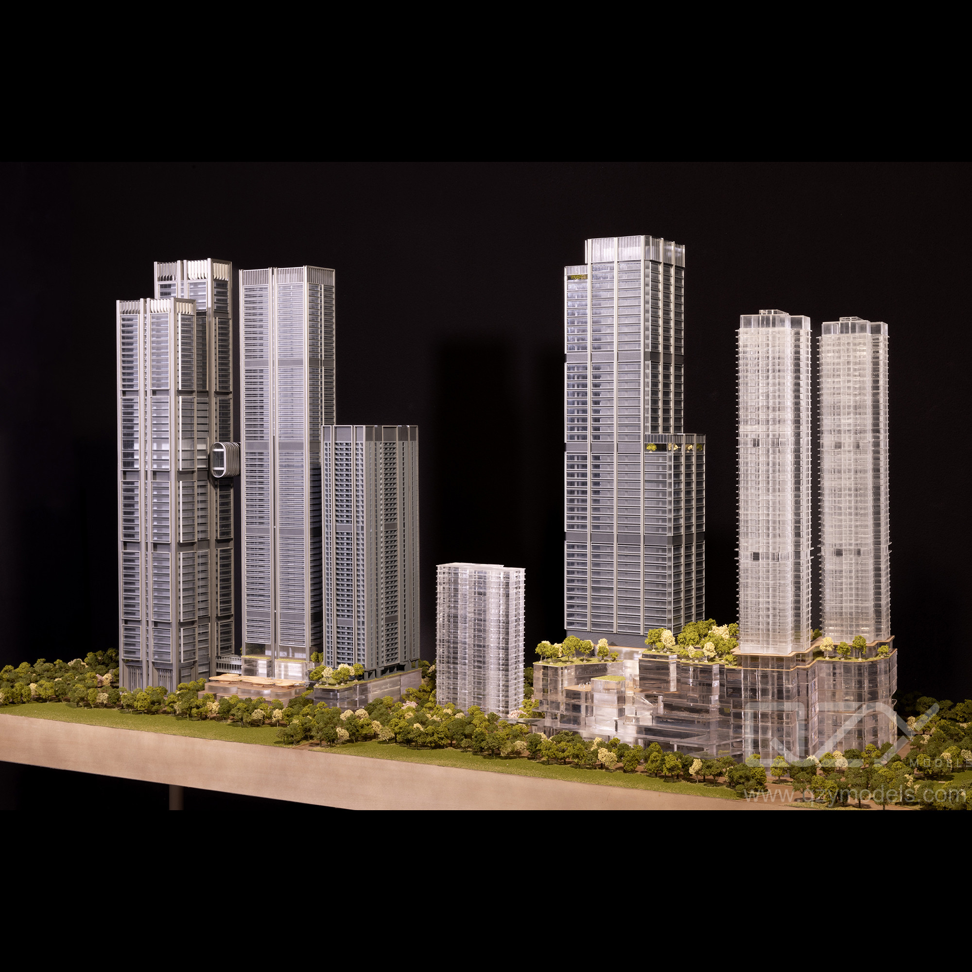 Foster + Partners, Gemdale 1/150 Xinsha Модель архитектурной концепции