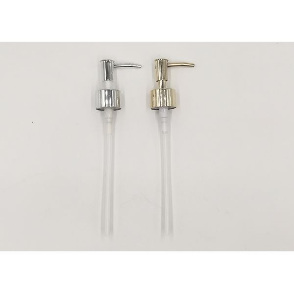 24/410 28/410 Cosmetic Spray Pump Golden Color Shampoo Long Neck Pump