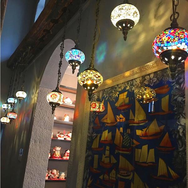 Mediterranean style Art Deco handmade Turkish Mosaic Pendant Lamp(WH-DC-18)