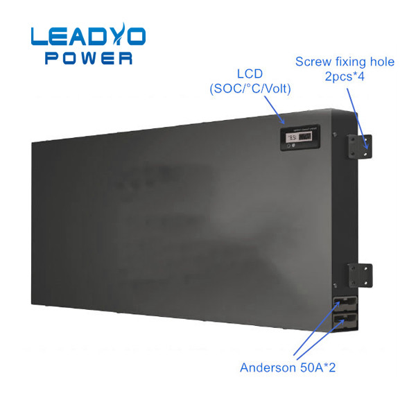 Батарея 12V 100Ah цикла Slimline лития LEADYO глубокая заменяет батарею каравана AGM