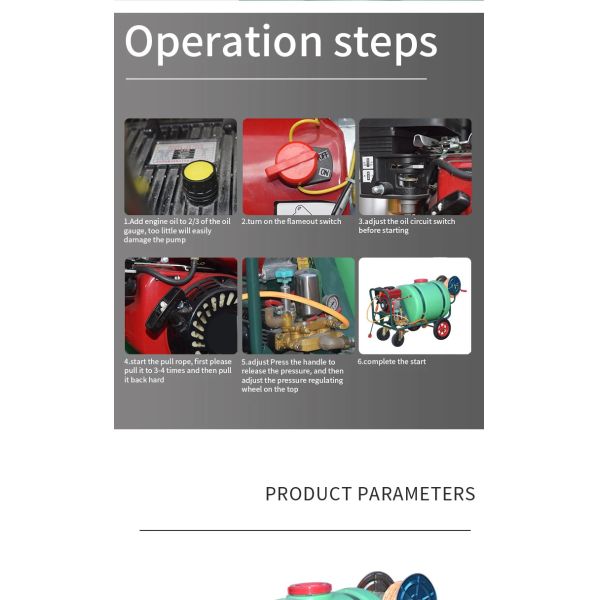 Anti Epidemic Gasoline Engine Power Sprayer High Pressure Agricultural