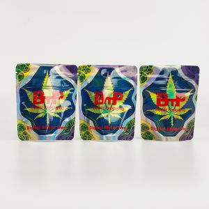 Custom for Antistatic Aluminum Mylar Bags Laser Effect for Candy Chewing Gum for Snacks Pet Food Sushi Milk Packaging