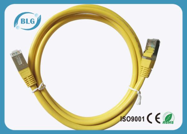 50μM STP Patch Cord 2% Max Resistance Unbalance With Yellow Color 24AWG