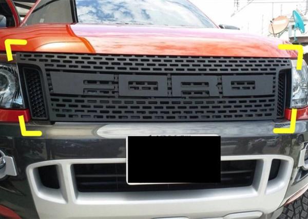Ford Ranger T6 2012 2013 2014 Peças sobressalentes Grades dianteiras modificadas com luz LED
