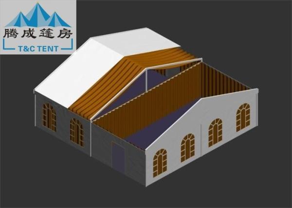 10x10m Rainproof Wind Resistant Tent With Sidewalls PVC Cover For Activities / Party