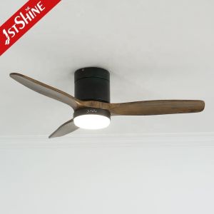 Customizado 42 polegadas ventilador de teto com luz 1stshine Solid Wood Blades