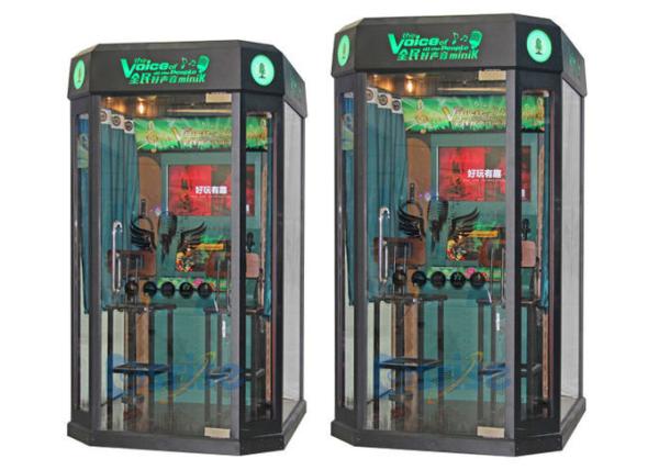 Invente máquina do karaoke da cabine do empurrador a mini KTV com a tela para a alameda/rua/parque