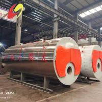 Estrutura horizontal 3000kg gás natural óleo diesel óleo pesado aquecido a vapor caldeira na China