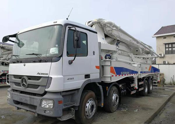 ISO90001 Certified 120m3/H Boom Concrete Pump Truck With Safety Frame