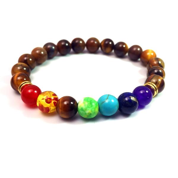 Hot Selling Chakra Mala Beads Spiritual Healing Jewelry 7 Chakra Bracelet