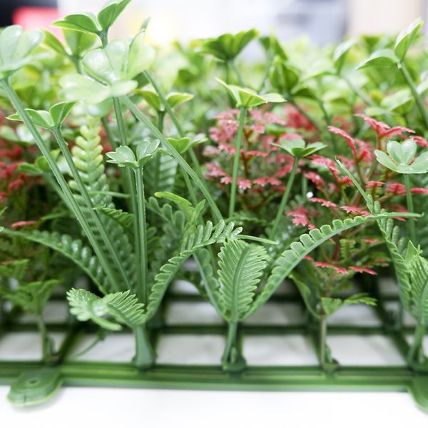 Tropical Living Artificial Green Walls Plant Dark Green 3d Plastic Outdoor