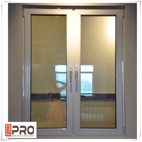 Janelas de batente de alumínio à prova de som do impacto do furacão, Windows vitrificado dobro feito-à-medida janelas de batente pequenas