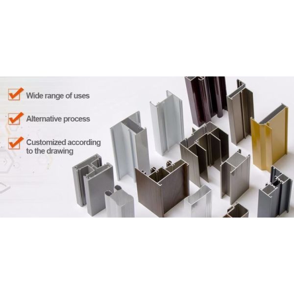 5.8-6.0M Алюминиевые экструзионные детали Рулочная жалюзи дверь 6063 6061 6005 6060