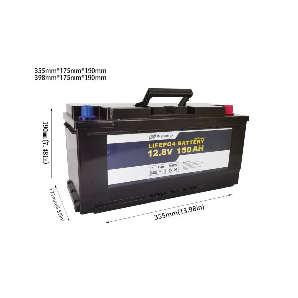 батарея фосфата лития 12v 150ah Lifepo4 BMS для электроэнергетической системы