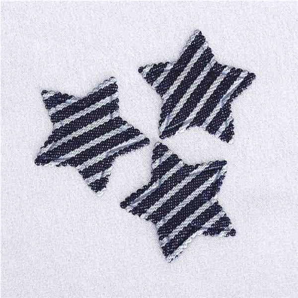 Gingham Fabric Ultrasonic Embossing Flowers Crafts Applique DIY Decoration