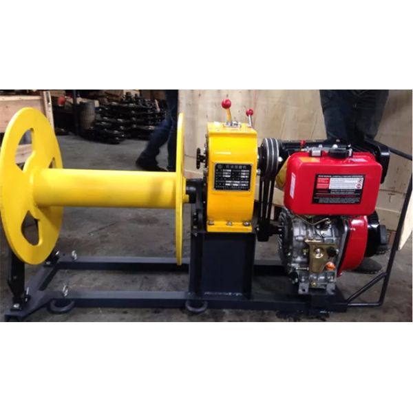 Cabrestante de tracción de cable de acero de 50kn para la construcción de líneas eléctricas