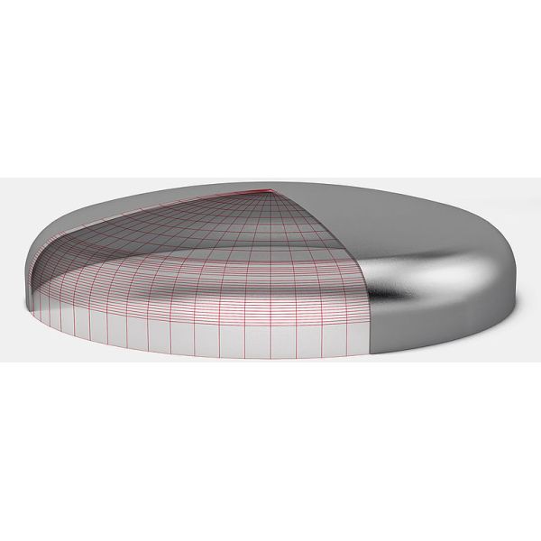 Промышленность Большой диаметр плоский дно эллиптическая коническая овальная голова Железо прессованная нержавеющая сталь голова литья