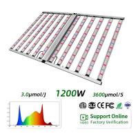 ANDY 12 bar plein spectre hydroponique LED Grow Light 1200W Ferme verticale commerciale LM281B pour les plantes médicales de tomates