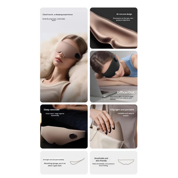 Eye Massage Sleep Mask For Better Sleep Helps Relax Nerves And Improve Sleep Quality Combining Eye Mask And Massage Functions This Device Offers Multiple Uses
