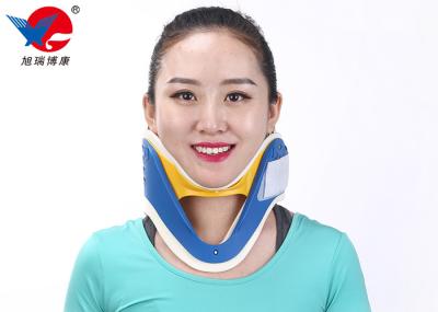 Waterproof First Aid Cervical Collar Neck Brace , Blue And White Rigid Plastic Cervical Collar
