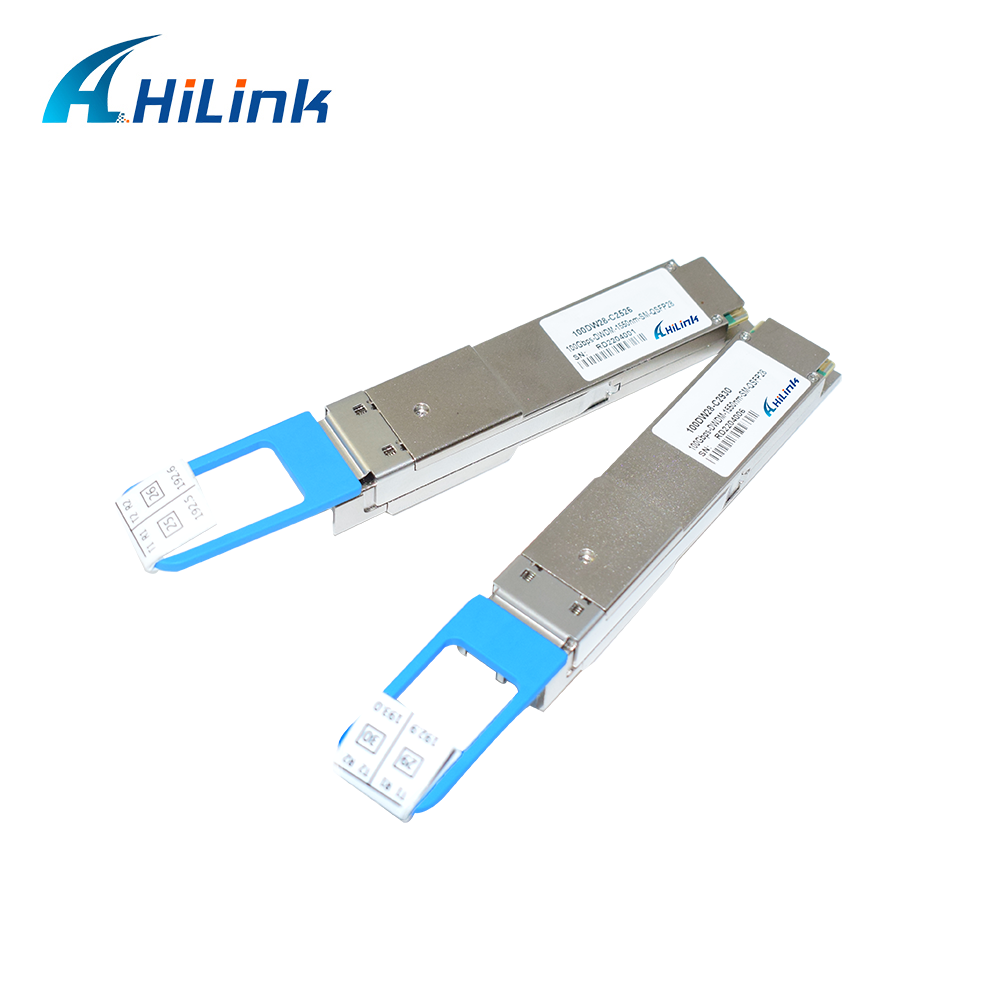 100G Ethernet DWDM QSFP28 80KM 100G Dual SFP Transceiver CS Connector DOM