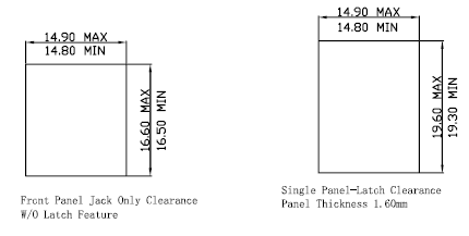 Rohs Reach RJ11 6P6C Connector 180 Degree Orientation One To One Port