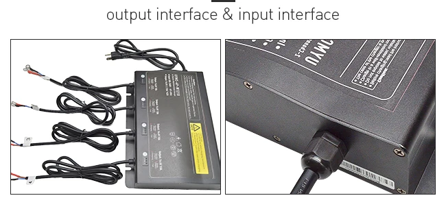 DC12V 14.6V 10A многоканальное портативное водонепроницаемое зарядное устройство для батарей IP65 Lifepo4 свинцово-кислотное литий-ионное зарядное устройство