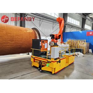 Intelligent Factory Use With Robotic Arm Automiatic Guided Vehicles