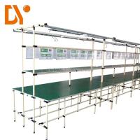 Linha de montagem industrial de bancada antiestática tubular inclinada
