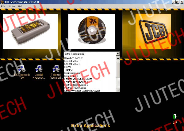 JCB диагностики JCB Service Master v8.10 версии тяжелая обязанность грузовик диагностические сканера