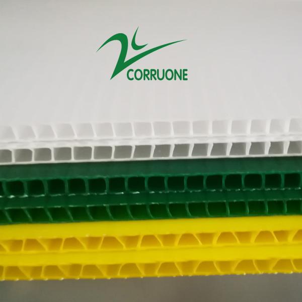 le panneau creux pp de polypropylène de 1.5mm-30mm a ridé la feuille en plastique