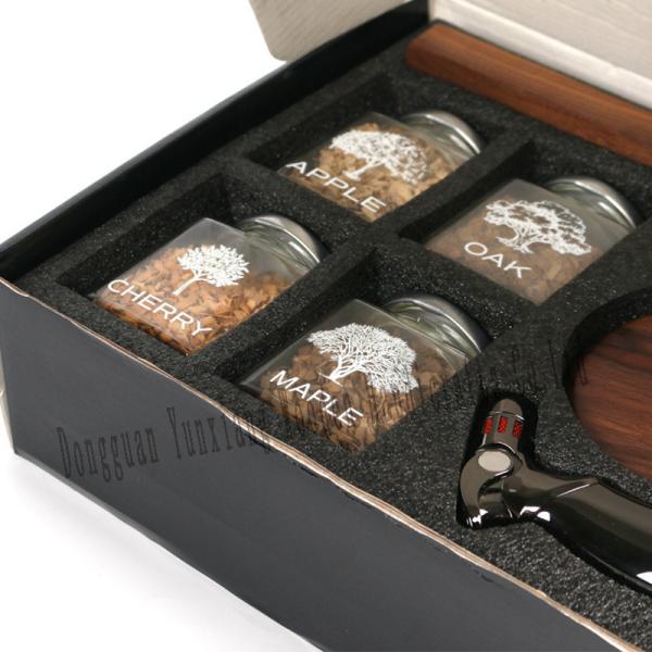 Kit de fumeur de cocktail, kit de fumeur à l'ancienne pour boisson bourbon whisky, kit de fumeur infuseur avec 4 saveurs chips de bois