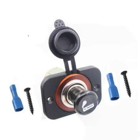 DC12V 24V Marine Cigarette Lighter Socket Mounting Panel Waterproof IP67