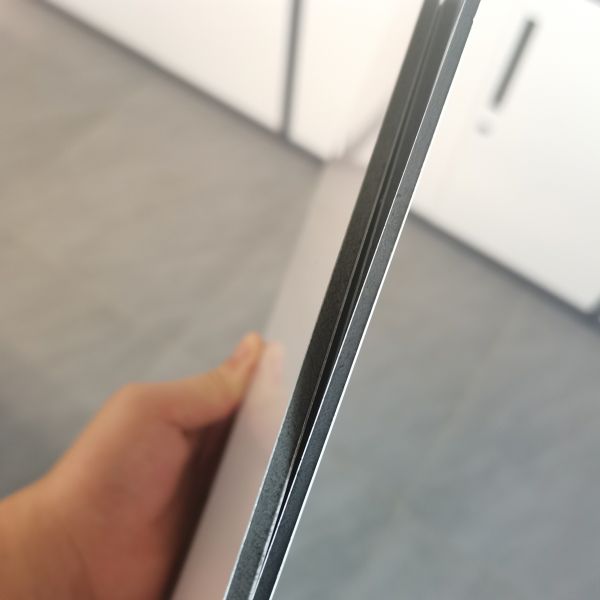 panneau composé en aluminium de revêtement métallique 5mm argenté de mur de 3mm 4mm