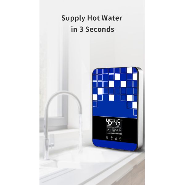 8000W Heating Instant Hot Water Heater Stainless Steel Wall Mounted